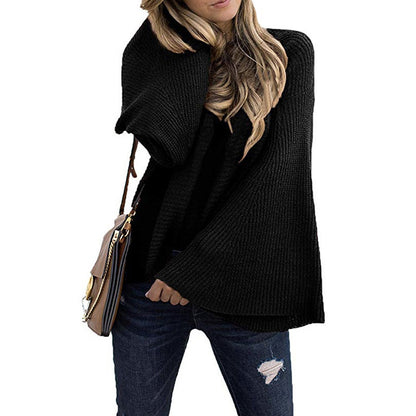 Flared sleeve bottoming shirt sweater