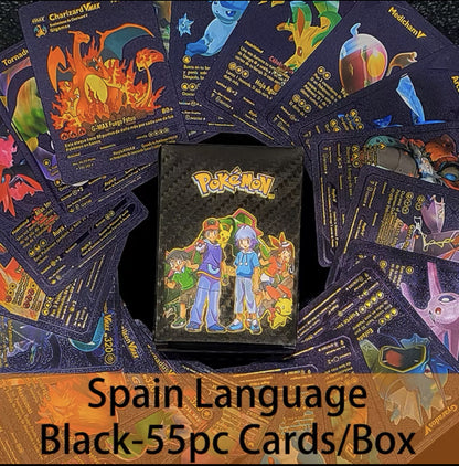 55 gold foil Pok é mon cards Pok é mon Pok é mon collection cards battle cards