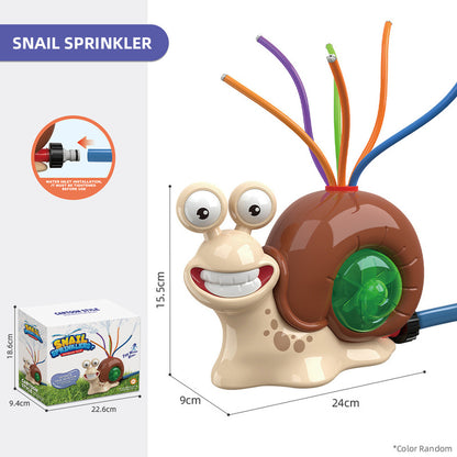 Cartoon snail sprinkler for boys and girls, summer garden lawn, water - spraying toys, fun pool party, backyard