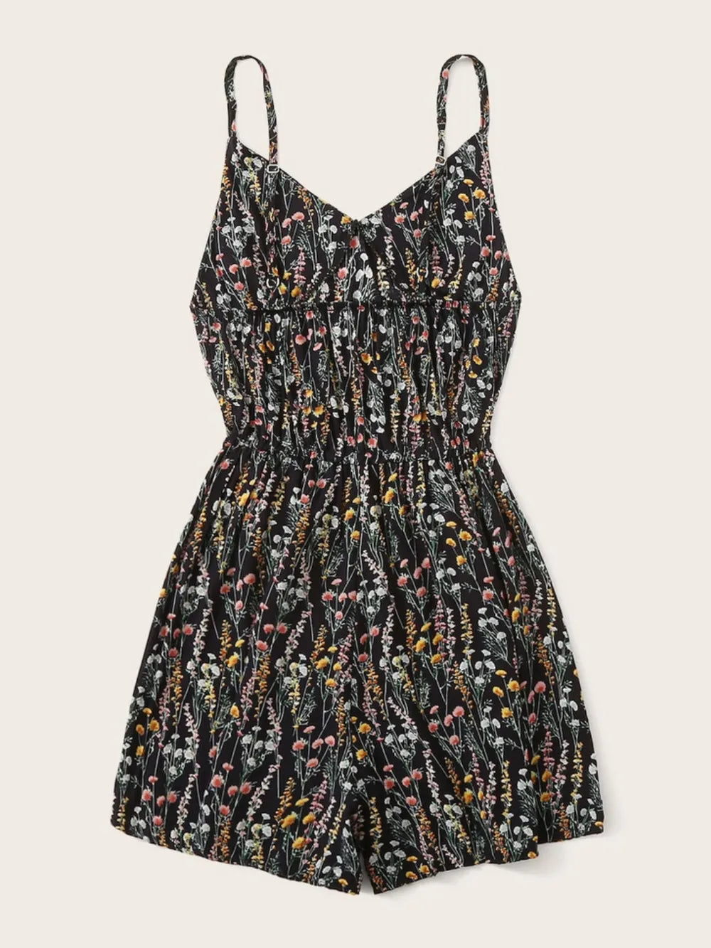 Floral camisole vacation style jumpsuit jumpsuit