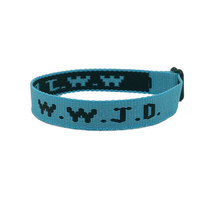Alphabet Jacquard Printed Wrist Strap Bracelet Strap Unisex WWJD Bracelet Adjustable Bracelet