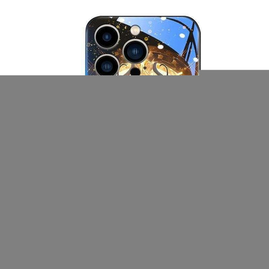 Applicable to China-Chic Zhaocai Dragon applicable to Apple glass phone case