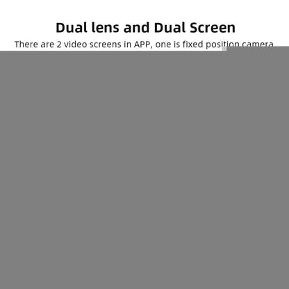 Dual screen wireless 360 degree mobile remote outdoor WiFi camera monitoring