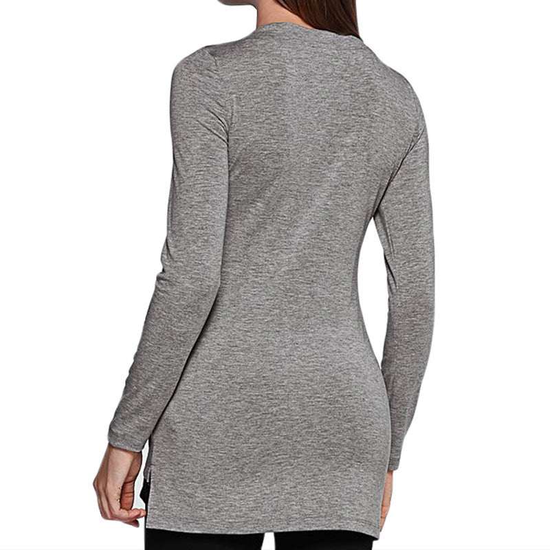 Skinny Bottoming Shirt All-Match Fake Two-Piece Blouse T-Shirt
